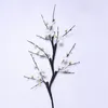 Fiori decorativi Luxury Retro Wintersweet Fake Plum Blossom Flores Artificiales per la decorazione della stanza della decorazione di nozze della festa domestica