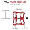 Bike Pedals WEST BIKING MTB Mountain Bike Pedals Non-slip 9/16"Spindle Bicycle PedalsAluminum alloy Cycling Sealed Bearing Road Bike Pedals 0208