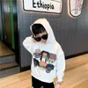 INS Felpe sportive per bambini moda bambini cartoon anime felpa stampata inverno ragazzi ragazze con cappuccio manica lunga pullover casual Z0072