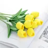 Simulation mini tulip fake flower Home living room decoration flower arrangement material feel PU wedding decoration