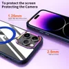 Transparent Magnetic Stand Phone Case For iPhone 12 11 13 14 Pro Max With Bracket TPU Cover For Magsafe Wireless Charger