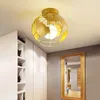 Lights Creative Aisle Entrance Door Modern Corridor Worchroom Golden Lights Nordic Ceiling Light 0209