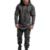 Tracksuits voor heren heren jumpsuit haped pluche jumpsuit huis kleding camouflage printen gepersonaliseerd vrijetijdspak 230208