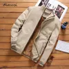 Jackets masculinos Dimusi Autumn Mens Bomber Jackets casual masculino fora de moda lã de lã grossa e quente jaqueta de brechas