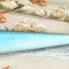 Постилочные наборы Starfish Beach Peand Cover Set Ocean Sandy Marine Life Sea Wave Comforter 2 наволоты