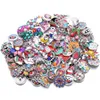 Home Craft Tools Charmarmbanden sieraden 18 mm snapknop strass Mixed Style Clasps geschikt voor NOOSA -knoppen Lederen ketting diy accessoires ZC1076