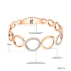 Bracciale rigido in acciaio inossidabile varie dimensioni cerchi strass polsino braccialetti bracciali amanti gioielli regalo di San Valentino AB18063Bangle Lars22