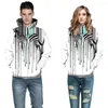 Heren Hoodies 2023 Winter Fashion Hip Hop Men/Women's Pullovers 3D Digital Print Creative Zebra Hapleed Losse Sleeve losse polyester