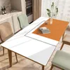 Table Cloth Elastic Silicone Leather Desk Mat Rectangle Square Tablecloth Waterproof Cover Oilcloth Custom Protector