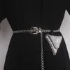 Belts 2022 Fashion Ladies Dress Decoration Rhinestone Mini Pouch Pendant Waist Bag Waist Chain Belts for Women Luxury Designer Brand G230207