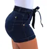 Europe jeans shorts riem zoom sexy hot pants dames jeans 6090