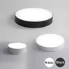 Modern Acry Alloy Round LED ceiling light Remote Control Black White Ceiling Lights Simple Decoration fixtures For living room 0209