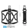 Bike Pedals Toptrek 3 Bearings Pedals for Bicycle Ultralight Anti-slip CNC BMX MTB Road Bike Pedal Cycling Plate Clip Cleats Bike Pedals 0208