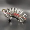 Chastity Devices Latest Design 100Mm Stainless Steel Large Chastity Cage 4Sizes Arc Snap Ring Can Be Opened Sex Toys