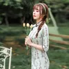 Roupas étnicas plus size s-3xl fêmea de manga curta qipao vestido de noite chinês vestido mandarim colar clássico clássico high split cheongsa