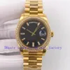 8 Color Men's Automatic 3255 Watches Men Black dial 40MM President Day Date Yellow Gold Rose Gold 228348RBR 228398TBR EW Fact294w