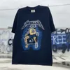 メンズTシャツカエルドリフトファヒオンウェアストリートウェアヴィンテージハイストリートアンティーク洗濯レトロバンドロック特大のルーズティーTシャイ248x