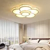 Luzes de teto novas luzes de teto LED Modern Living Room Bedroom Luminária Criativo Cristal Cristal Luz redonda Lâmpada de sala de jantar 0209