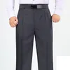 Pantaloni da uomo Pantaloni casual da uomo d'affari di mezza età Primavera Autunno Abito ampio da uomo Solido a pieghe lavare e indossare Pantaloni eleganti Taglia 2944 230209