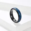 Pierścionki ślubne spersonalizowany trendów mężczyznę kobiet Tungsten Ring Blue Black Men's Bands moda luksus chłopców męskie prezent biżuterii