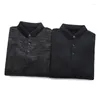 Men's Polos Winter Warm Polo Shirt Men 5XL 6XL 7XL 8XL Bust 140cm Loose Casual