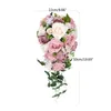 Dekorativa blommor Artificial Rose Wedding Romantic Bouquet Bride Bridal Bouquets Bridesmaid Valentine's Day Confession Dropship