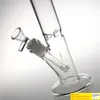 Nowe 12 -calowe szklane rurki wodne Bong z 14 mm miską Downstem Grube szklane zlewki perkolator recyklator Bong Rigs DAB do palenia