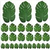 Feestdecoratie 30 stks tropische kunstmatige palmbladeren monstera feestdecoratie 3 maat (grote medium klein) voor het Hawaiiaans luau feest jungle strand thema -tafel decor