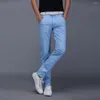 Männer Hosen Klassische Casual Männer Frühling Herbst Business Fashion Einfarbig Gerade Jeans Hosen Für Pantalones Hombre