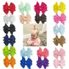 2.2 inch solide kleur grosgrain lint bowknot kinderen haarclips handgemaakte bogen babymeisjes haarspelden haarspelden foto rekwisieten cadeaus 1561