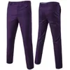 Calça masculina traje de qualidade coloração sólida casual comercial calças de negócios esbelto vestido noivo casamento grande tamanho 6xl 230209