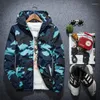 Herrenjacken Mode Herren Camouflage Jacke Reflektierende Druckmäntel Frühling Herbst Baseballuniform Plus Größe 5XL