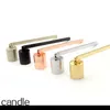 Candle Wick Trimmer rostfritt stål Snuffers 17cm Rose Gold Scissors Oil Lamp Trim Cutter Snuffer Tool Hook Clipper Cover BB0209