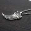 Hänge halsband 12st viking celtics varg imitation tandhalsband för kvinnor män amulet punk smycken