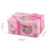 Sacchetti per gioielli Dancing Princess Music Musical Box Conservazione in plastica Ragazze Bambini Meccanismo regalo delicato con specchio