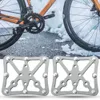 Pedali bici 2Pcs Pedale duro per bici senza sgancio rapido Antiruggine Pregevole fattura Sostituzione dell'adattatore per pedali bici facile da installare 0208