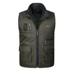 Herenvesten heren multi-pocket vest heren dubbelzijdige slijtage wown katoenen vest heren multi-pocket dubbelzijdige slijtage Vest 230209