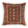 Kudde Super Soft Plush Cover Bohemian Printing Cover Village Throw Case Home Soffa Bed Decor /Dekorativ