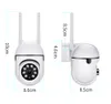 A7 Mini caméra Wifi Caméras IP sans fil PTZ Webcam Caméra de sécurité Smart Home Baby Monitor CCTV 1080P Conversation bidirectionnelle LED Vision nocturne Détection de mouvement Caméscope vidéo