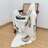 Blanket Nordic Retro Throw for Sofa Armchair Bed Soft Travel Funny Patterns Picnic Beach Towel Bedspread Manta 230209