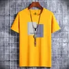 メンズTシャツEST印刷100コットンメンTシャツヒップホップTシャツOneck Summer Male Causal TシャツファッションルーズTシャツJ13 230209