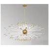 Pendant Lamps Modern Crystal Chandelier Lamp For Living Room Creative Design Hanging Light Fixture Gold Luxury Home Decor Led Crista Dhci3