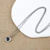 Черное ожерелье Onyx Мужчины подвеска 7 -мм ювелирное дизайнер бриллиантовые ювелирные украшения Женщины Женщины