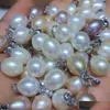 Charms Factory Direct Amazing Price Sterling Sier Natural Rice Pearl Pendant 89mm f￶r smycken DIY Drop Delivery 202 DH9OC