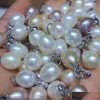 Charms Factory Direct Amazing Prix Sterling Sier Natural Rice Pearl Pendant 89 mm pour bijoux Drop Drop Livrot 202 DH9OC