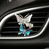 Dekorationer bilfräschare luftuttag färg fjäril aromaterapi diffusor auto parfym clip fordon interiör tillbehör 0209