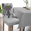 Copertina di sedia Elefante animale mandala zebra texture copertura da pranzo spandex sletget sedia per ufficio casa decorazione set di custodia