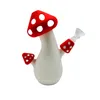 Silicone mushroom bong hookahs mini bong with 14mm glass bowl smoking pipes Oil Burner Rig Dab Rigs Small Bubbler 6.7 inch