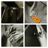 Kurtki męskie Wysokiej jakości splicing pullover kurtka streetwear kpop w stylu koreańskim ubrania Hip Hop College Army 2023 Clothingmen's