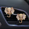 Décorations désodorisant sortie d'air tête d'éléphant diffuseur de parfum de diamant Clip de parfum Auto intérieur accesso voiture Supp 0209